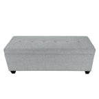 SOLE SECRET DUO 6 Button Nail Linen & Shoe Storage Bench - NOVA