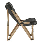 Cantu Genuine Top Grain Leather Tripolina Sling Chair by iNSPIRE Q Modern