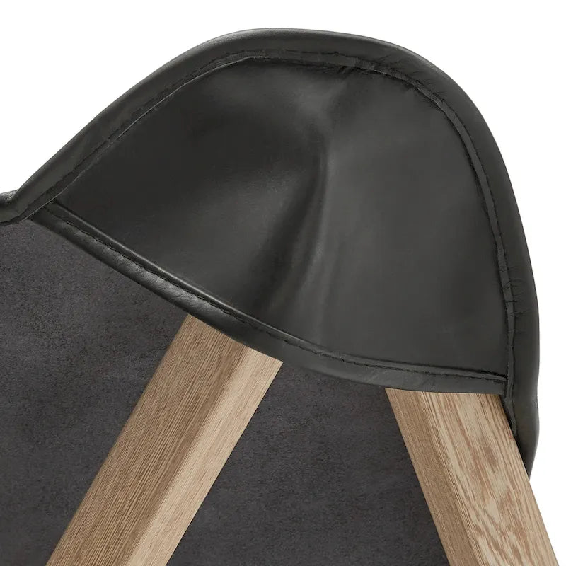 Cantu Genuine Top Grain Leather Tripolina Sling Chair by iNSPIRE Q Modern