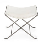Handmade Butler Melton Leather Stool (India)