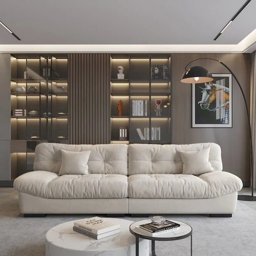 105  Minimalism Cloud Sofa Loveseat with Two Pillow