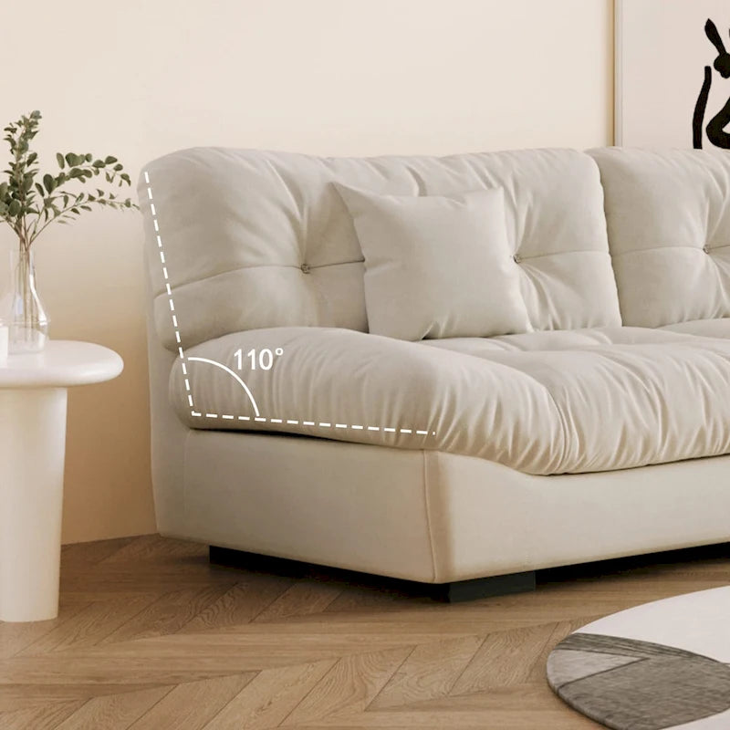 105  Minimalism Cloud Sofa Loveseat with Two Pillow