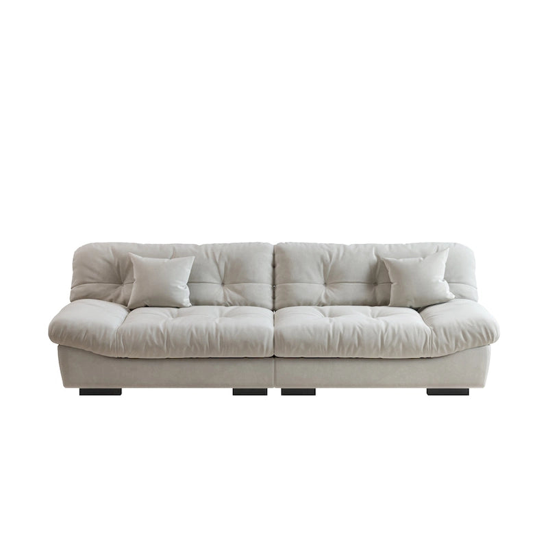 105  Minimalism Cloud Sofa Loveseat with Two Pillow