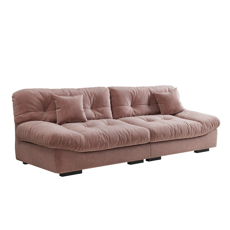 105  Minimalism Cloud Sofa Loveseat with Two Pillow
