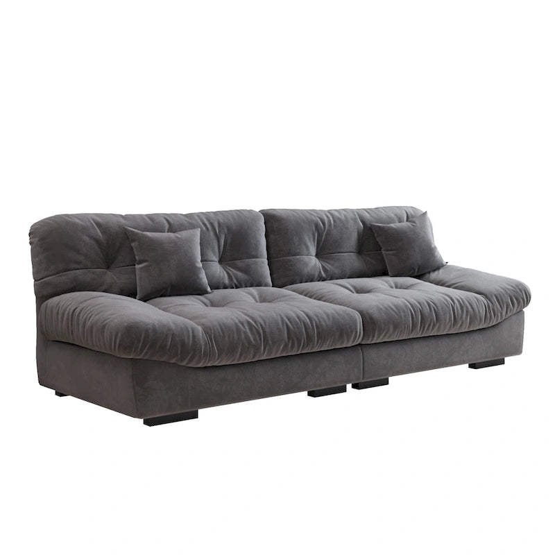 105  Minimalism Cloud Sofa Loveseat with Two Pillow