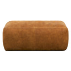 Poly & Bark Denver Leather Ottoman - Full Grain Genuine Italian Leather