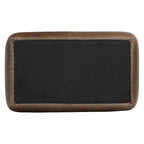 Poly & Bark Denver Leather Ottoman - Full Grain Genuine Italian Leather