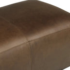 Poly & Bark Denver Leather Ottoman - Full Grain Genuine Italian Leather