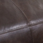 Poly & Bark Denver Leather Ottoman - Full Grain Genuine Italian Leather