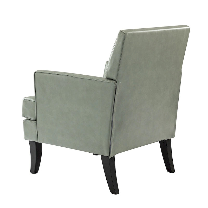 Nileus Modern Classic Polyester Accent Chair with Solid Wooden Legs Set of 2 by HULALA HOME