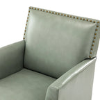 Nileus Modern Classic Polyester Accent Chair with Solid Wooden Legs Set of 2 by HULALA HOME