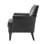 Nileus Modern Classic Polyester Accent Chair with Solid Wooden Legs Set of 2 by HULALA HOME