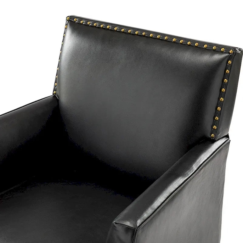 Nileus Modern Classic Polyester Accent Chair with Solid Wooden Legs Set of 2 by HULALA HOME
