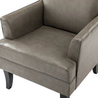 Nileus Modern Classic Polyester Accent Chair with Solid Wooden Legs Set of 2 by HULALA HOME