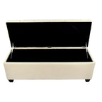 Sole Secret Diamond-tufted Linen Storage Bench