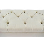 Sole Secret Diamond-tufted Linen Storage Bench