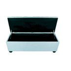 Sole Secret Diamond-tufted Linen Storage Bench