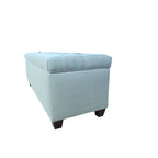 Sole Secret Diamond-tufted Linen Storage Bench