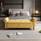 Tufted storage bench