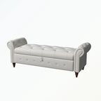 Tufted storage bench