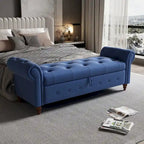 Tufted storage bench