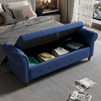 Tufted storage bench
