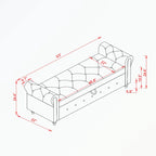 Tufted storage bench