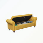 Tufted storage bench