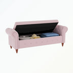 Tufted storage bench
