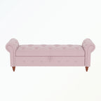Tufted storage bench