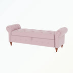 Tufted storage bench