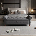 Tufted storage bench