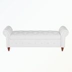 Tufted storage bench