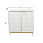White Wood Contemporary Cabinet