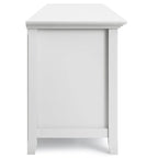 WYNDENHALL Halifax 72 inch Wide Solid Wood Transitional TV Stand - 72 w x 19 d x 26  h