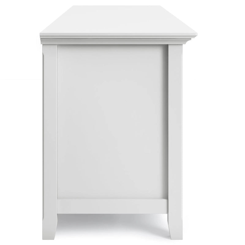 WYNDENHALL Halifax 72 inch Wide Solid Wood Transitional TV Stand - 72 w x 19 d x 26  h