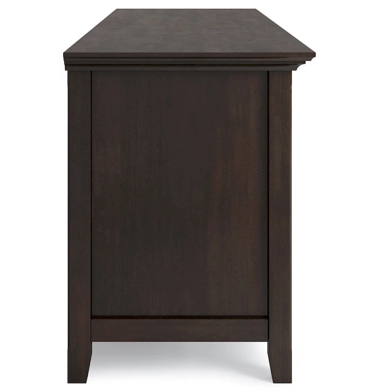 WYNDENHALL Halifax 72 inch Wide Solid Wood Transitional TV Stand - 72 w x 19 d x 26  h