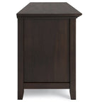 WYNDENHALL Halifax 72 inch Wide Solid Wood Transitional TV Stand - 72 w x 19 d x 26  h