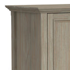 WYNDENHALL Halifax 72 inch Wide Solid Wood Transitional TV Stand - 72 w x 19 d x 26  h