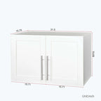 Stackable Wall Mounted Storage Cabinet,White
