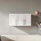 Stackable Wall Mounted Storage Cabinet,White