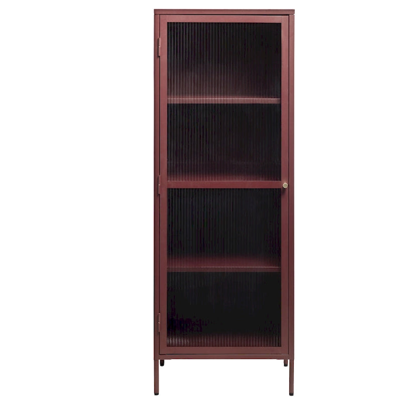 Rye Studio Brianne Modern Metal & Glass 63 Display Cabinet