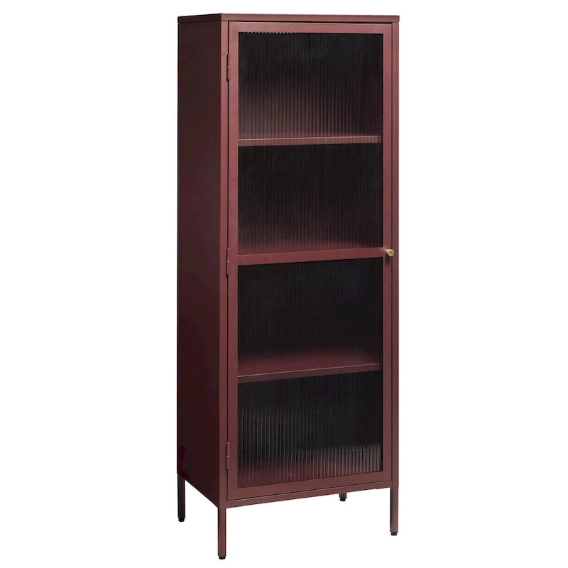Rye Studio Brianne Modern Metal & Glass 63 Display Cabinet