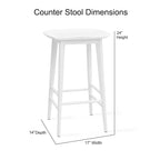 Steve Silver Hendry Backless Solid Acacia Counter Stool - Counter Stool