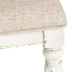 Magnolia Manor Antique White Weathered Bark 7 Piece Leg Table Set