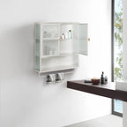 23.62Glass Doors Modern Two-door Wall Cabinet
