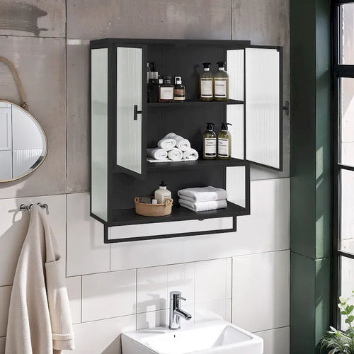 23.62Glass Doors Modern Two-door Wall Cabinet