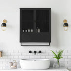 23.62Glass Doors Modern Two-door Wall Cabinet