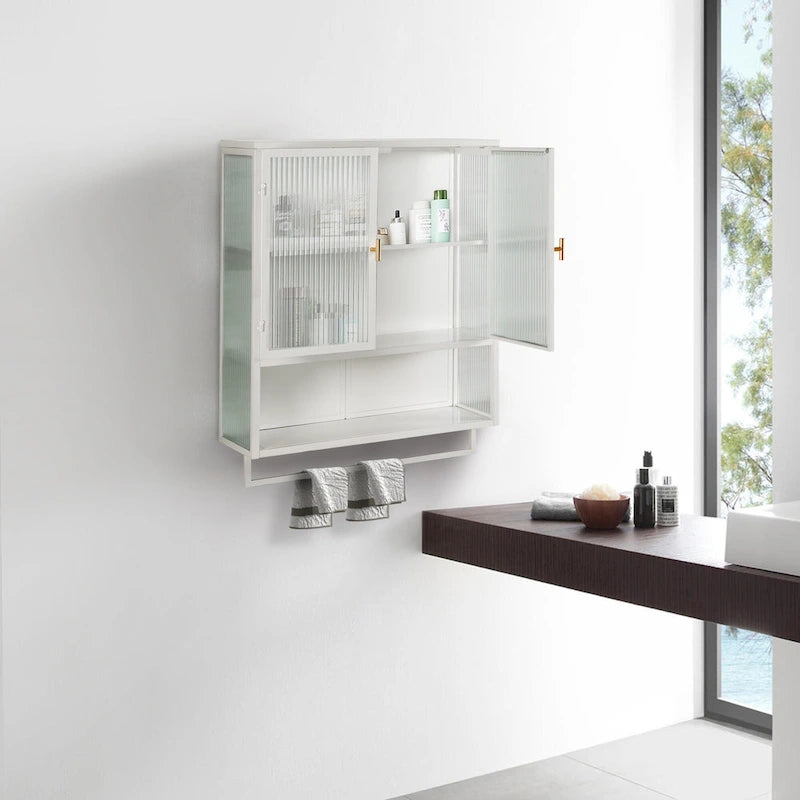 23.62Glass Doors Modern Two-door Wall Cabinet