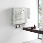 23.62Glass Doors Modern Two-door Wall Cabinet